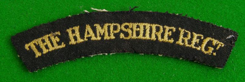 The Hampshire Regiment.