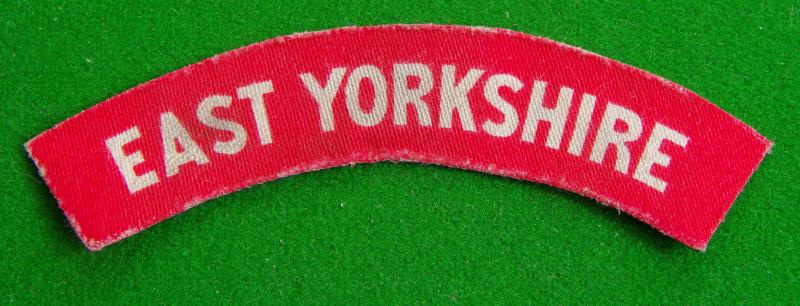 East Yorkshire Regiment.