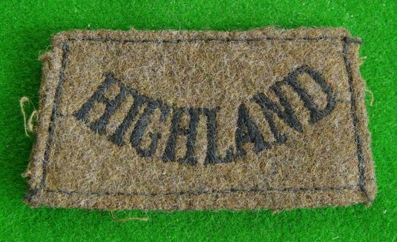 Highland Regiment.