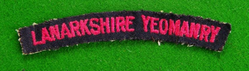 Lanarkshire Yeomanry.