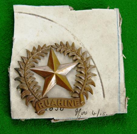 17th. [ Ruahine ] Regiment - New Zealand.