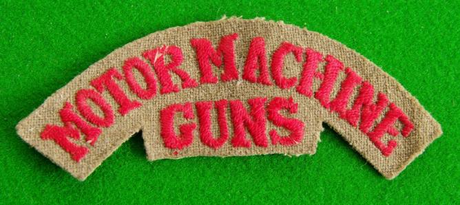 Motor Machine Guns.