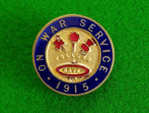 War Service Badge.