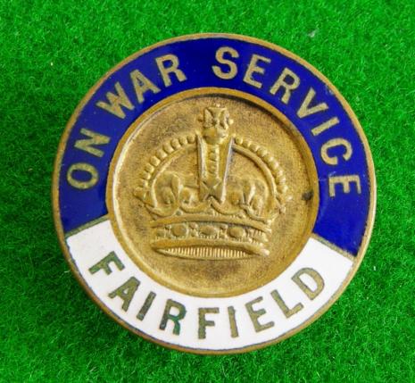 War Service Badge.