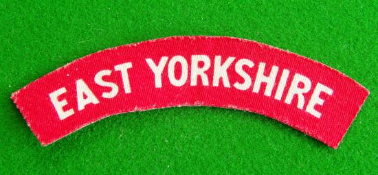 East Yorkshire Regiment.