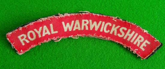 Royal Warwickshire Regiment.