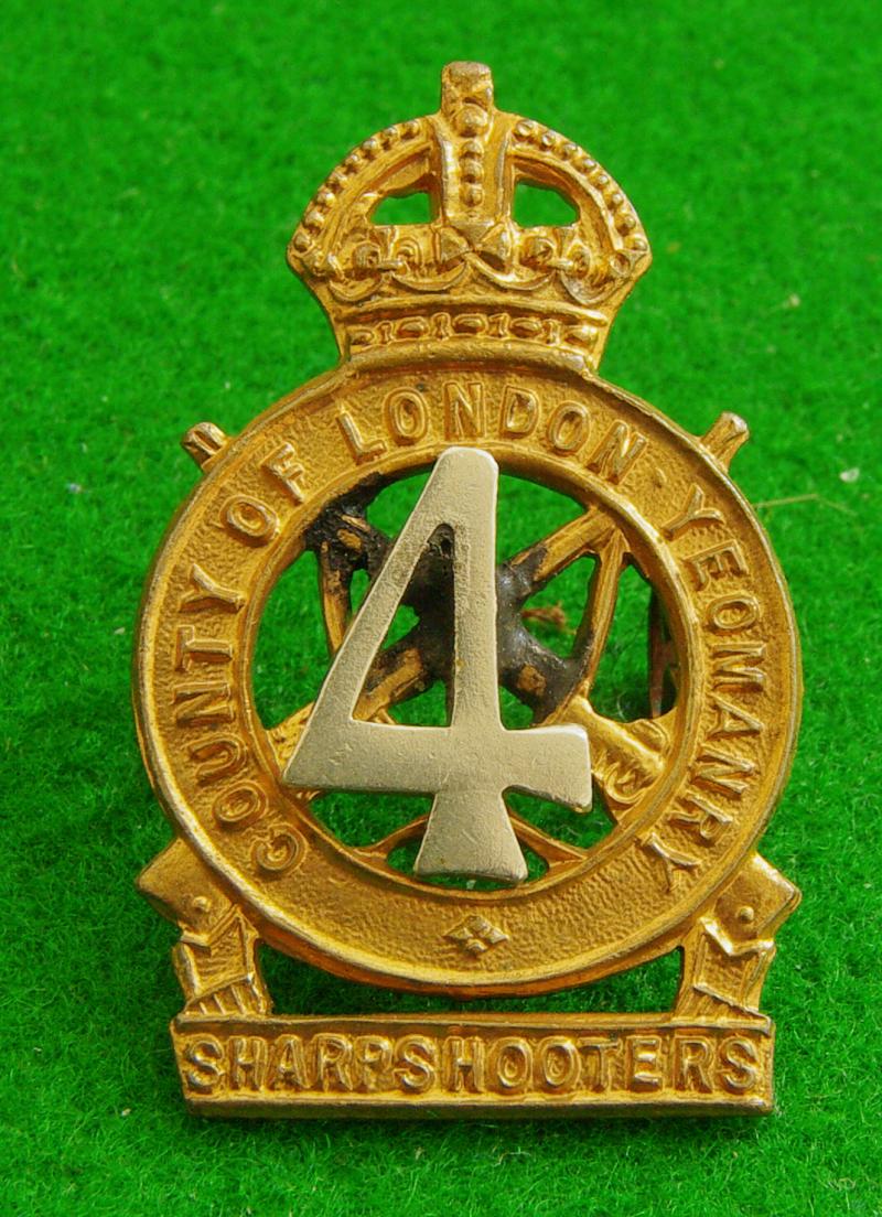 4th. County of London Yeomanry. { Sharpshooters }