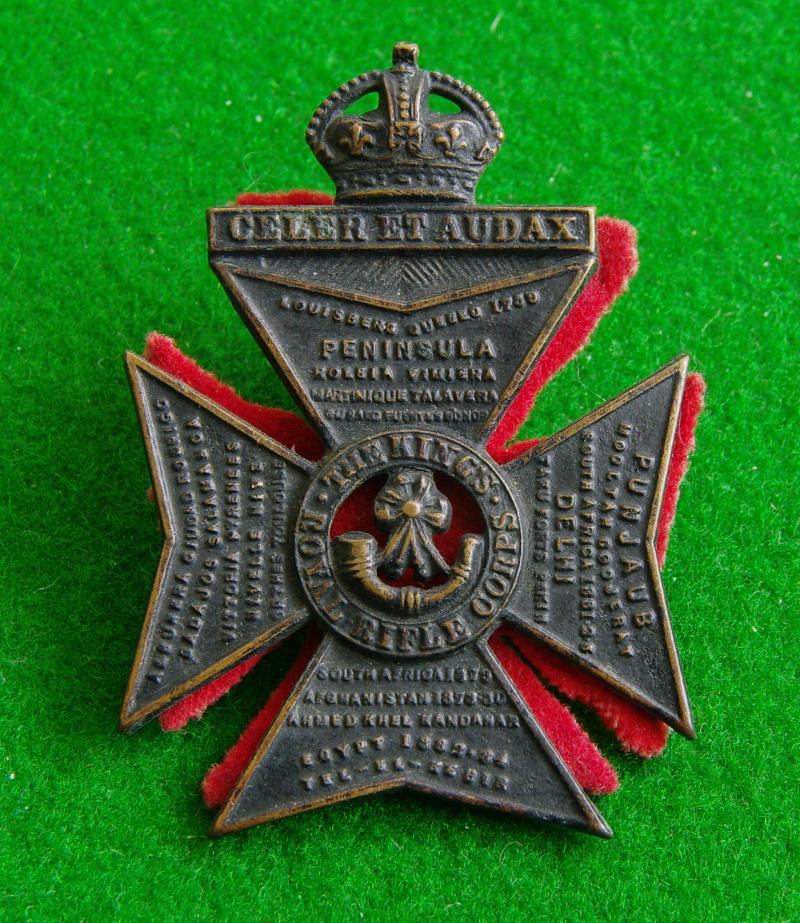 King's Royal Rifle Corps.