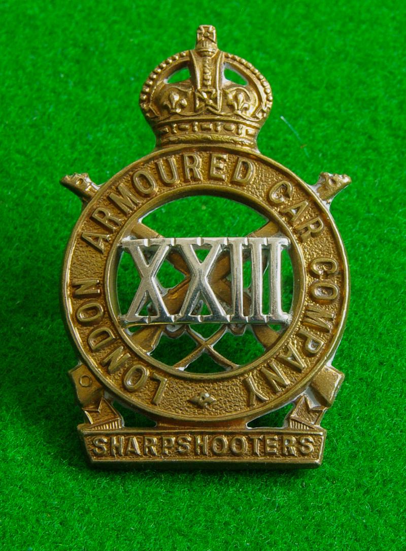 23rd. London Armoured Car Company.{ County of London Yeomanry }