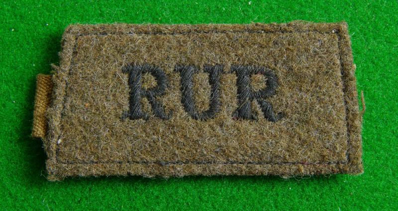 Royal Ulster Rifles.