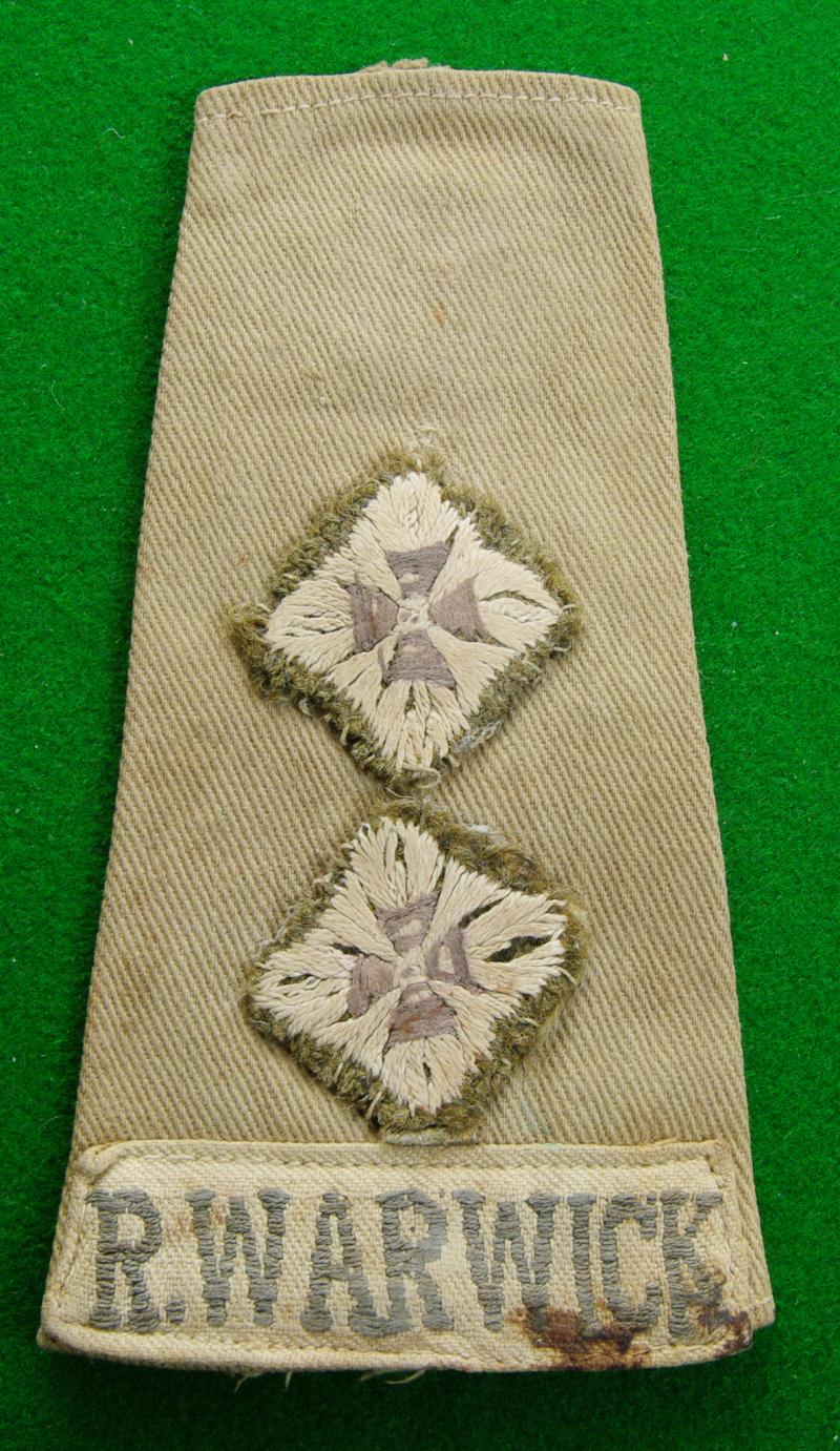 Royal Warwickshire Regiment.