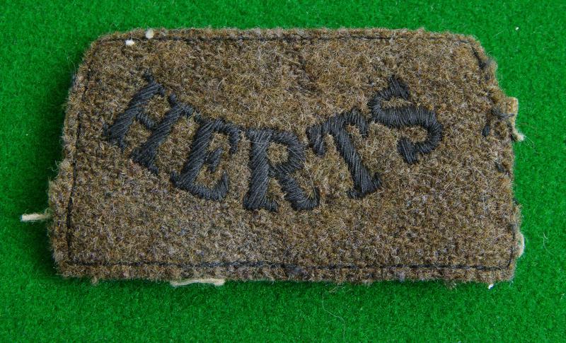 Hertfordshire Regiment.
