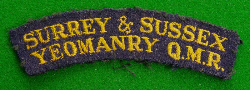 Surrey & Sussex Yeomanry.