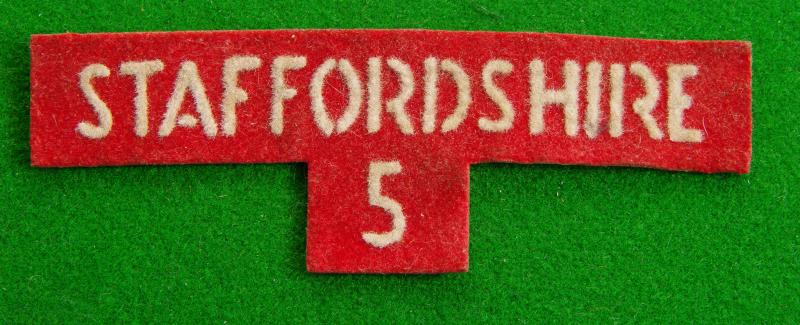 Home Guard- Staffordshire.