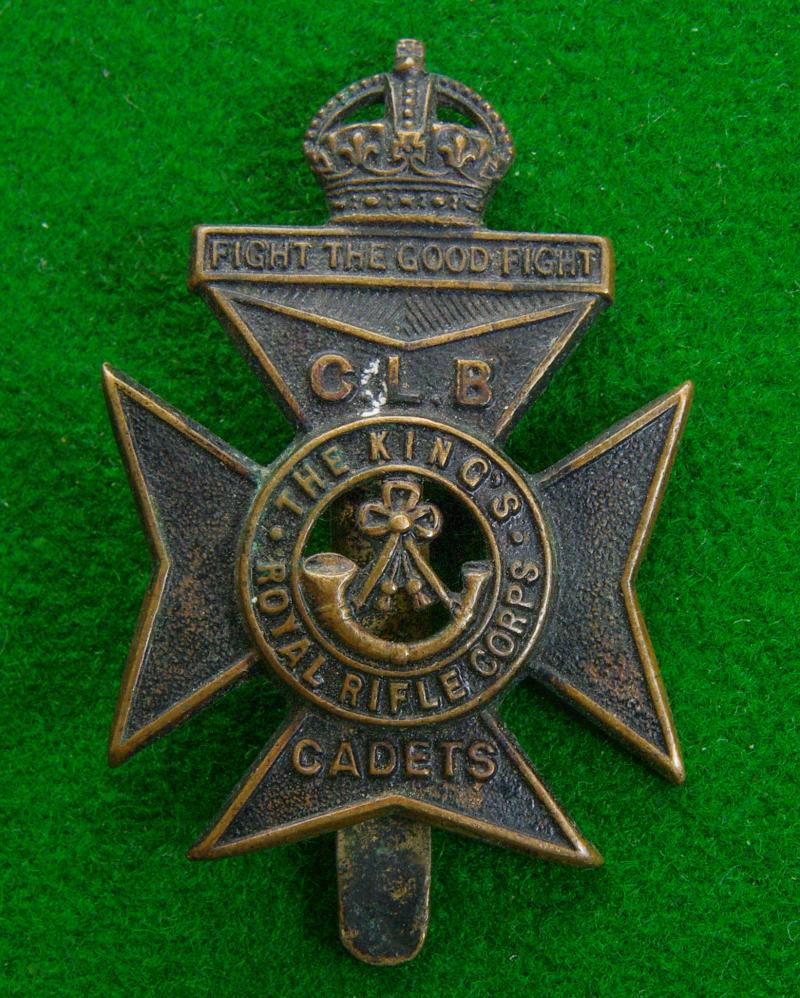 King's Royal Rifle Corps-Cadets.