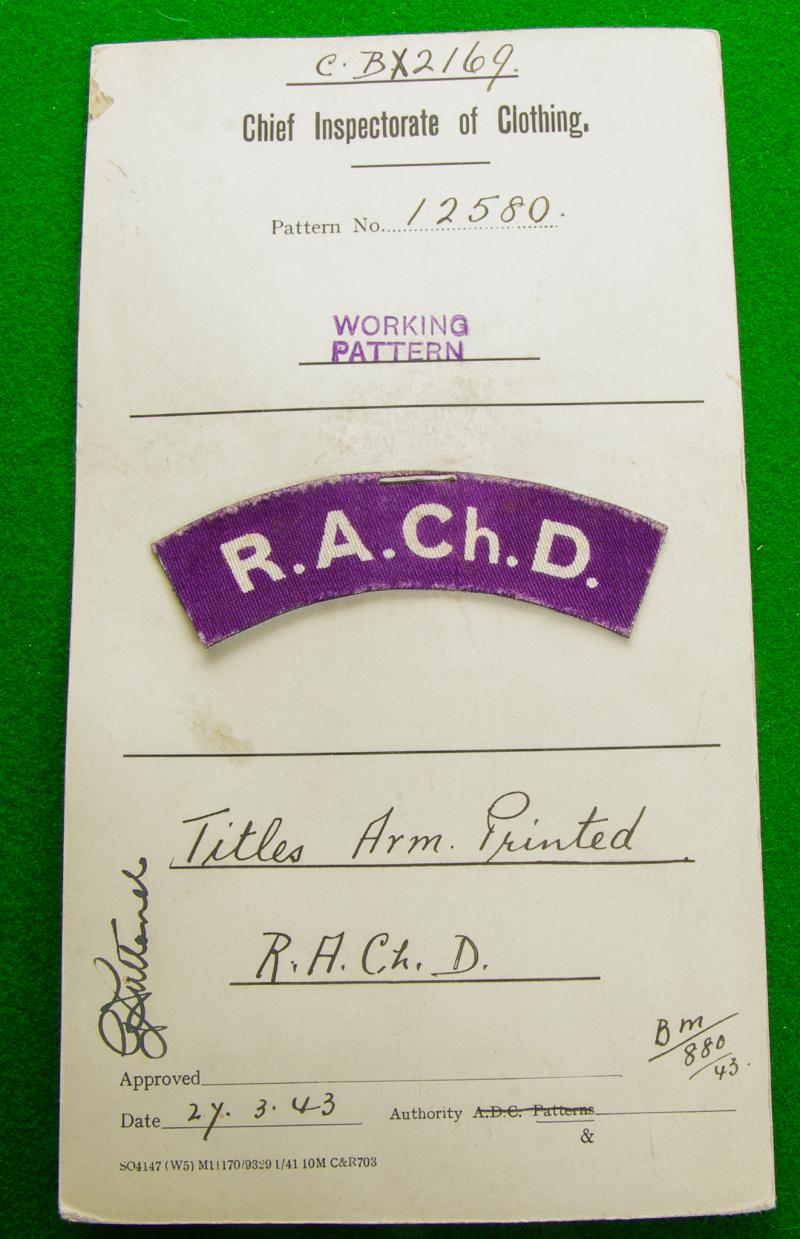 Royal Army Chaplains Department.