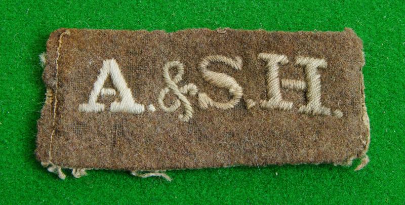 Argyll & Sutherland Highlanders.