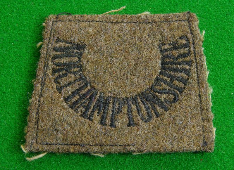 Northamptonshire Regiment.