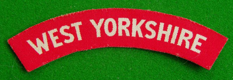 West Yorkshire Regiment.