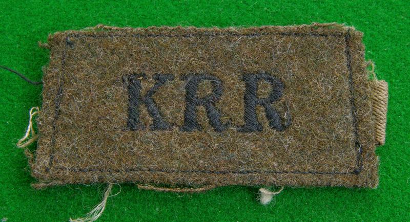 King's Royal Rifle Corps.