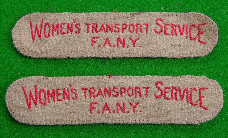 Women's Transport Service / First Aid Nursing Yeomanry.
